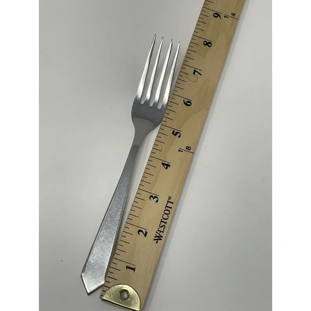 Maper-Inox Stainless Pointed Tip Handle Dinner Place Forks 7.75” Set Of 5 MCM